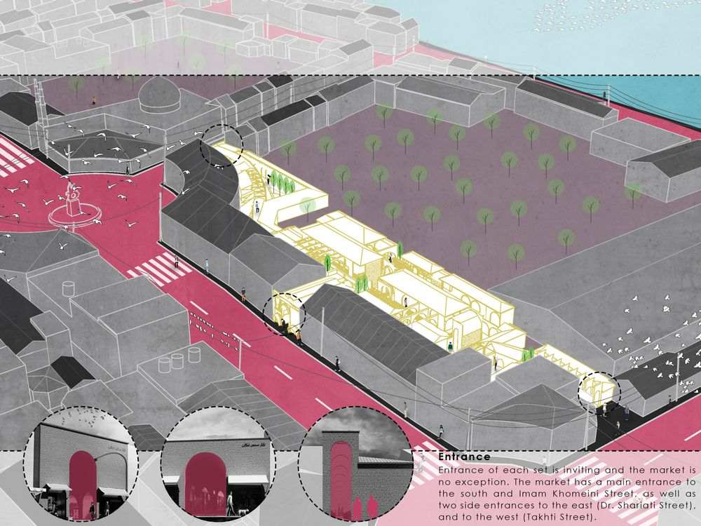 picture no. 6 of Traditional Bazar Tonekabon project, designed by Mohammad Reza Kohzadi