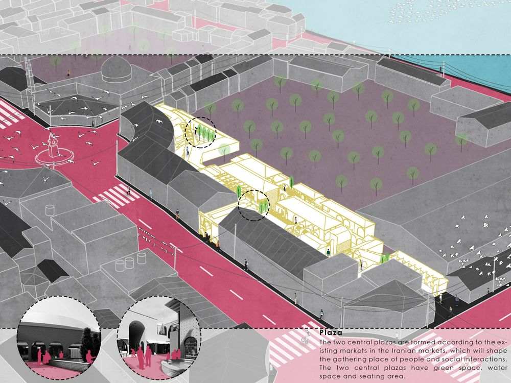 picture no. 7 of Traditional Bazar Tonekabon project, designed by Mohammad Reza Kohzadi