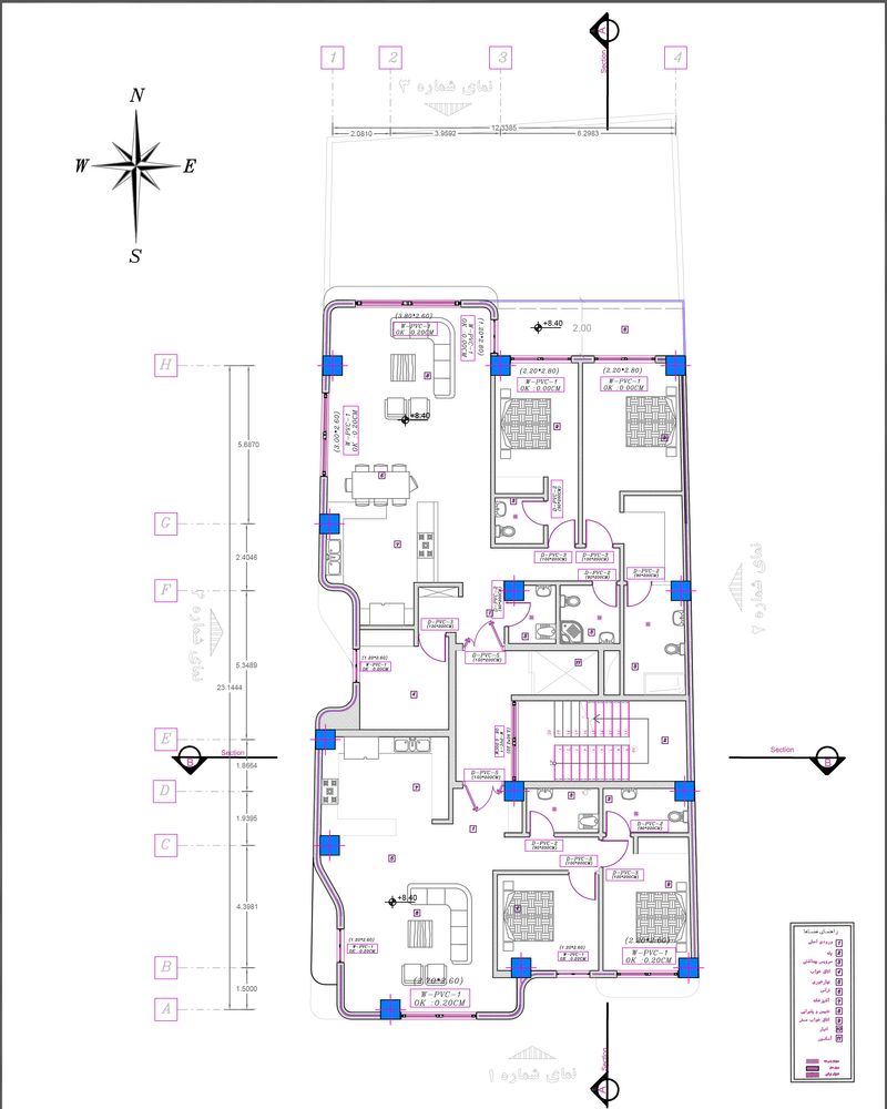 picture no. 23 of Safagol Apartment project, designed by Mohammad Reza Kohzadi